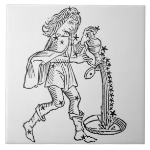 Carreau En Céramique Verseau (le transporteur d'eau) une illustration