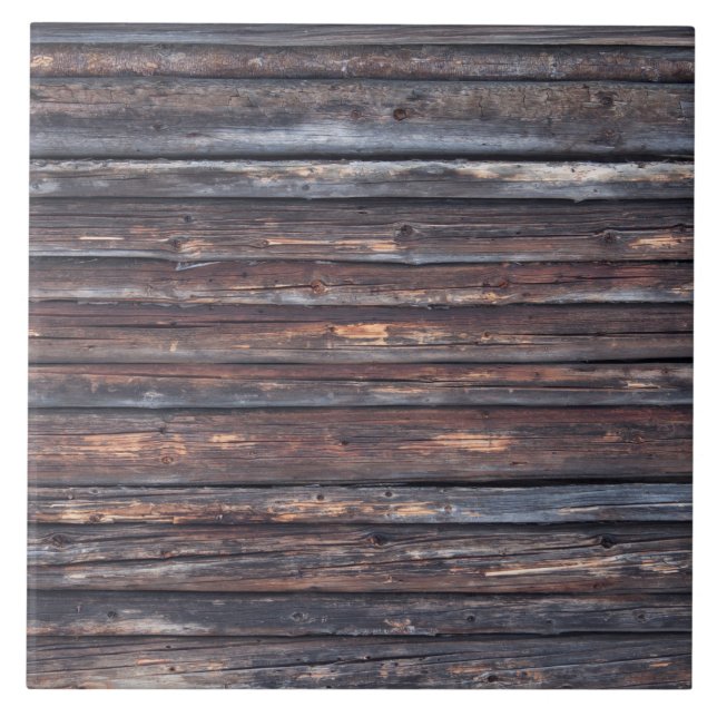 Carreau En Céramique Vieille texture en bois patinée de mur (Devant)
