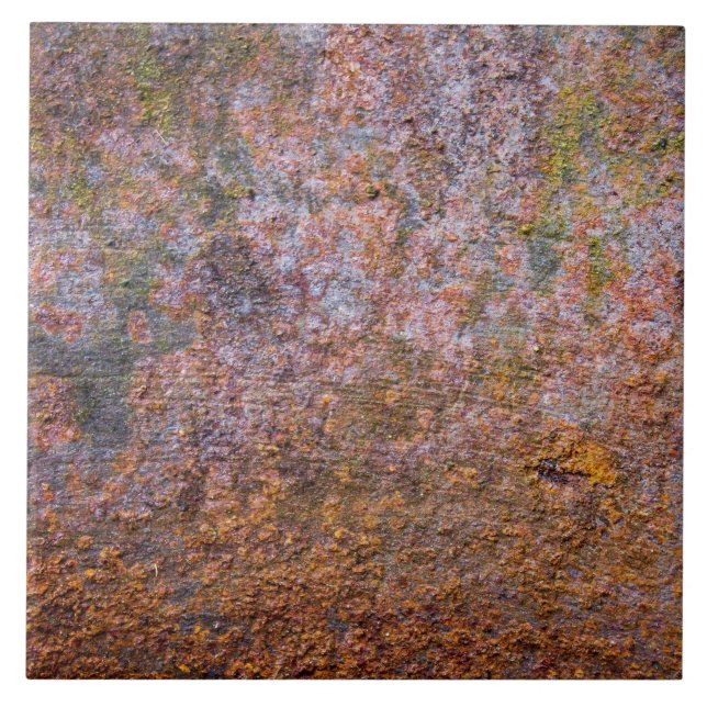 Carreau En Céramique Vieille texture rouillée en métal (Devant)