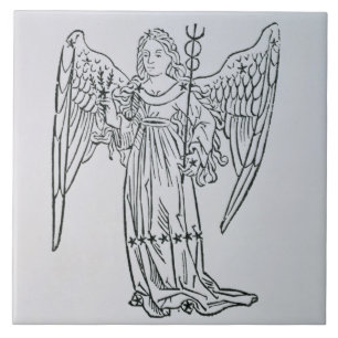 Carreau En Céramique Vierge (la Vierge) une illustration du 'Poeti