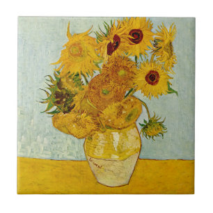 Carreau En Céramique Vincent Van Gogh 12 Tournesols Impressionniste