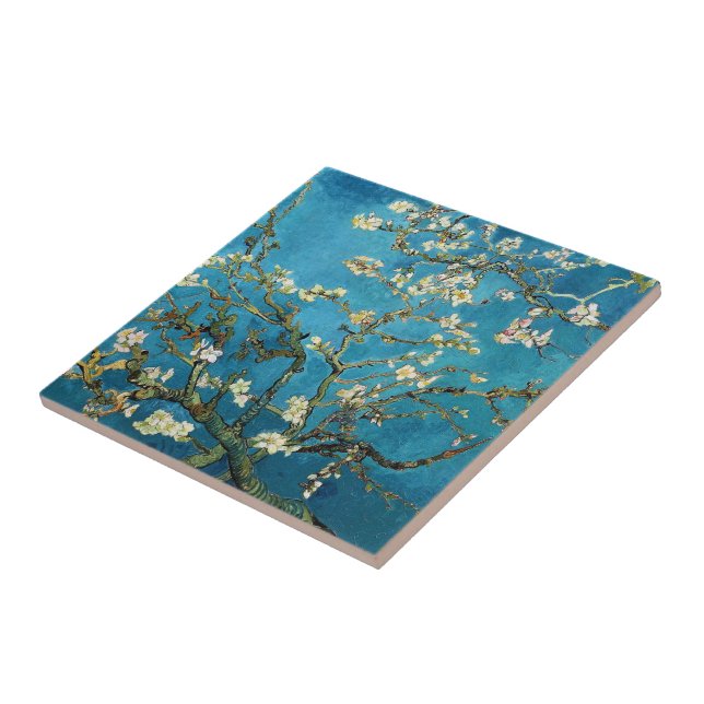 Carreau En Céramique Vincent van Gogh, Arbre aux amandes en fleurs (Côté)