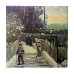 Carreau En Céramique Vincent Van Gogh - Chemin en pente à Montmartre