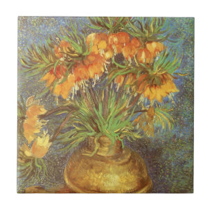 Carreau En Céramique Vincent van Gogh - Fritillaires dans un vase de cu
