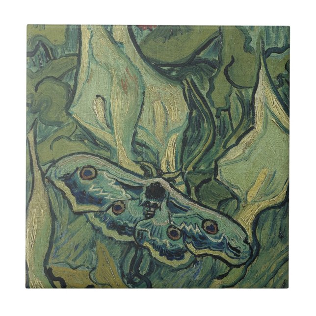 Carreau En Céramique Vincent van Gogh - Grand paon de nuit (Devant)