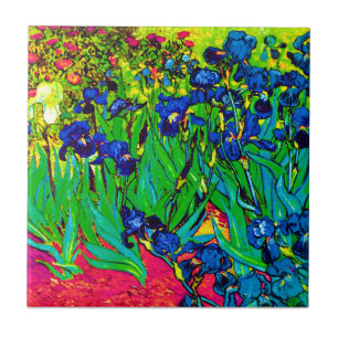 Carreau En Céramique Vincent Van Gogh - Iris - Amoureux des Fleurs Pop 