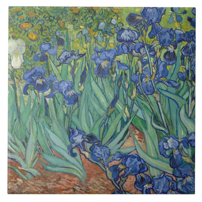 Carreau En Céramique Vincent van Gogh - Irises (Devant)