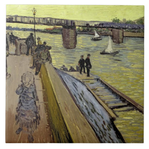 Carreau En Céramique Vincent van Gogh  Le Pont de Trinquetaille Arles