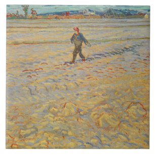 Carreau En Céramique Vincent van Gogh   le semeur, 1888