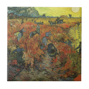 Carreau En Céramique Vincent van Gogh - Le vignoble rouge