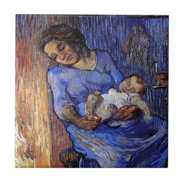 Carreau En Céramique Vincent Van Gogh - L'Homme Est En Mer Art (Devant)