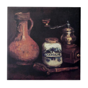 Carreau En Céramique Vincent Van Gogh - Nature morte avec moulin à café