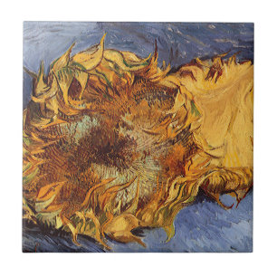 Carreau En Céramique Vincent van Gogh - Nature morte : Deux tournesols 