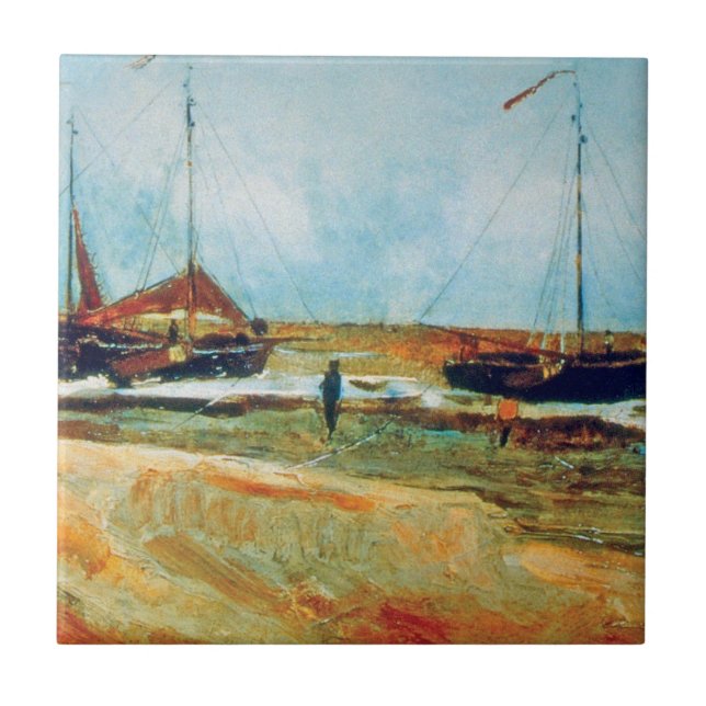 Carreau En Céramique Vincent Van Gogh - Plage de Scheveningen Art (Devant)