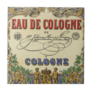 Carreau En Céramique Vintage romantique Parisien Étiquette de parfums