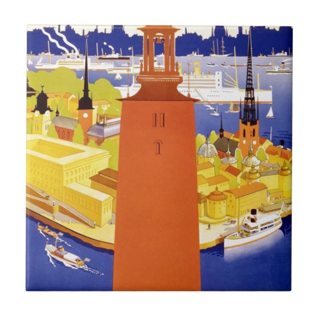 Carreau En Céramique Vintage Stockholm (Devant)