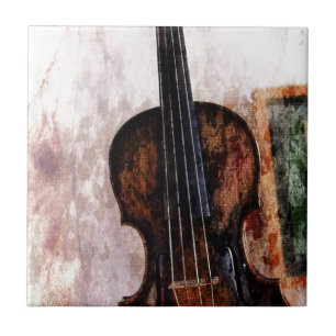 Carreau En Céramique violon de violon d'instrument de musique