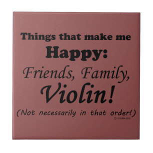 Carreau En Céramique Violon Me Rend Heureux