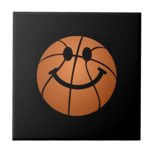 Carreau En Céramique Visage de basket-ball