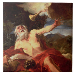 Carreau En Céramique Vision de St Jerome