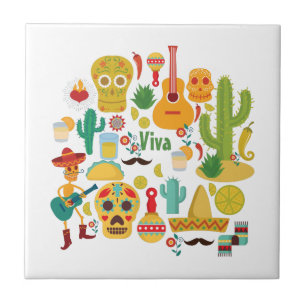 Carreau En Céramique viva mexique
