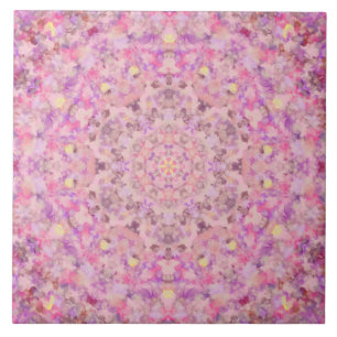 Carreau En Céramique Vivienne Oil Paint Mandala