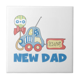 Carreau En Céramique Voiture Nouveau Papa C'est un garçon Cadeaux