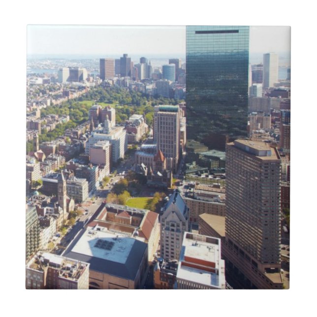 Carreau En Céramique Vue aérienne de Boston (Devant)