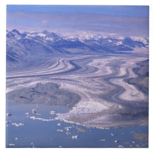 Carreau En Céramique Vue aérienne Glacier Lowell, Kluane National