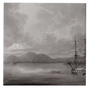 Carreau En Céramique Vue de Rio De Manille (lithographie)