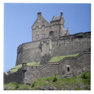 Carreau En Céramique Vue du château d'Édimbourg, Édimbourg, Écosse,