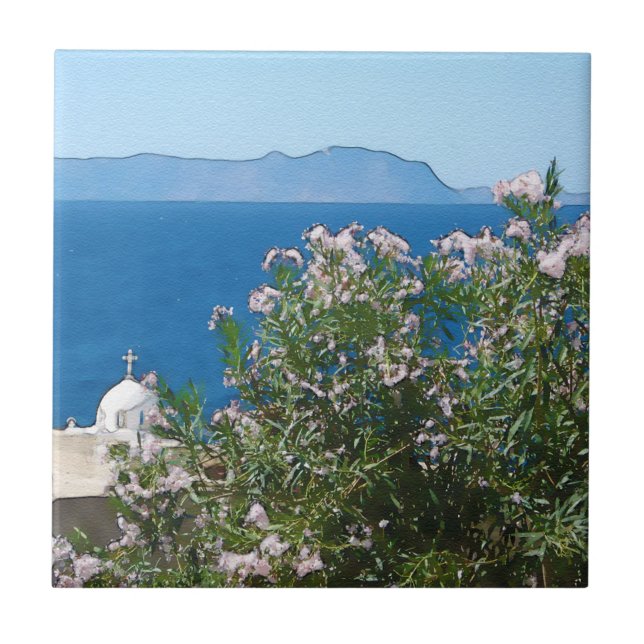 Carreau En Céramique Vue sur la mer (Devant)