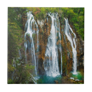 Carreau En Céramique Vue sur les chutes d'eau, Croatie