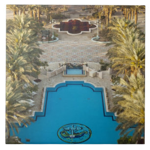 Carreau En Céramique Vue surélevée de la piscine de l'hôtel Herods Pala