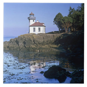 Carreau En Céramique WA, île San Juan, phare de Lime Kiln