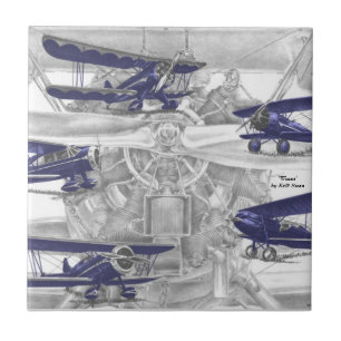 Carreau En Céramique Waco biplane