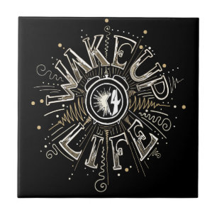 Carreau En Céramique WAKE UP 4 LIFE quota illustration
