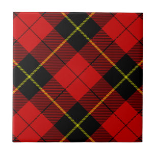 Carreau En Céramique Wallace tartan rouge noir plaid