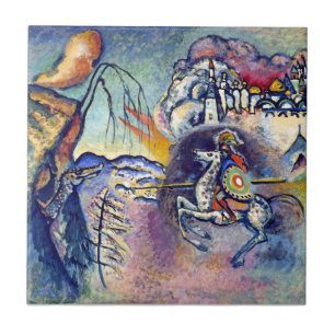 Carreau En Céramique Wassily Kandinsky - Saint Georges & Les Cavaliers