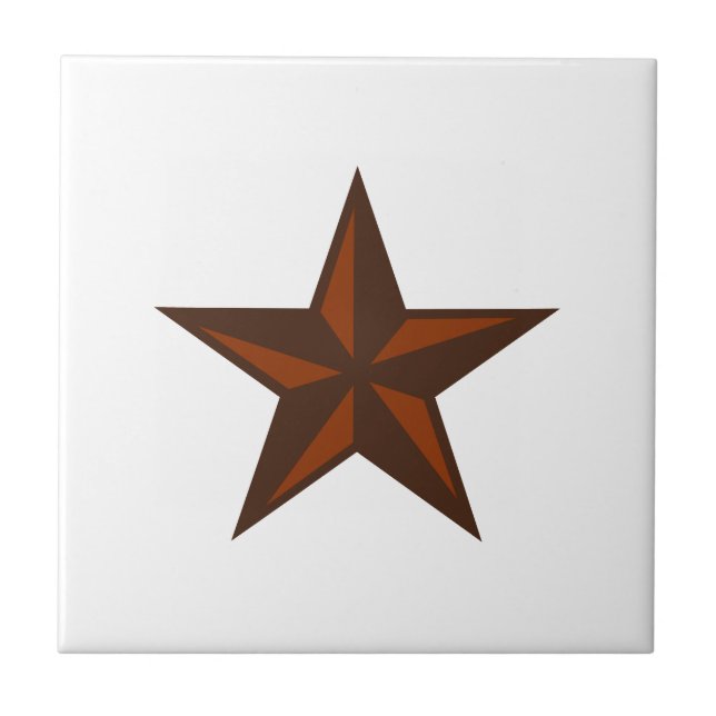 CARREAU EN CÉRAMIQUE WESTERN STAR (Devant)