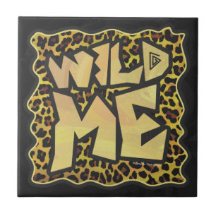 Carreau En Céramique Wild Me Leopard Brown et jaune