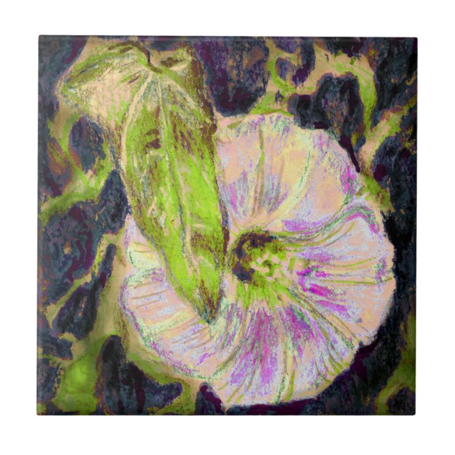 Carreau En Céramique Wild Morning Glory par Alexandra Cook (Devant)
