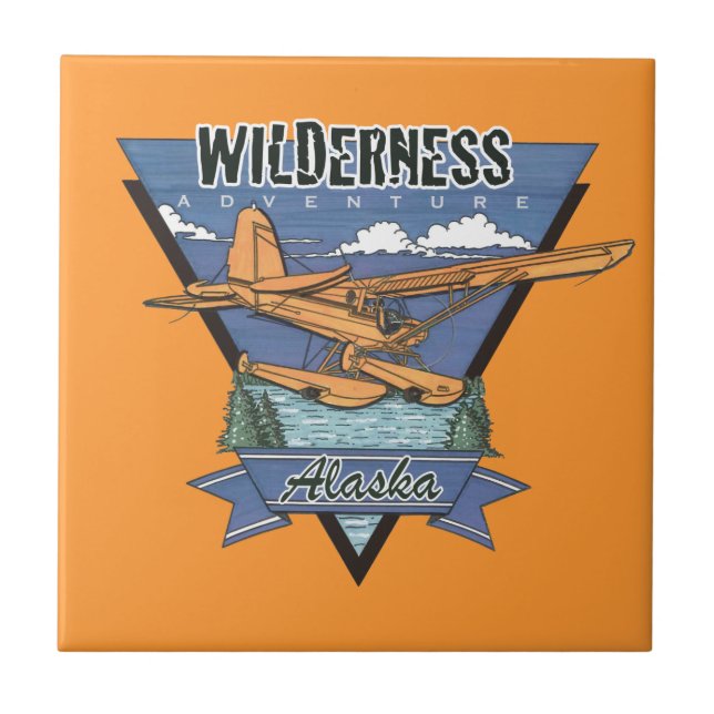 Carreau En Céramique Wilderness Seaplane Adventure Alaska (Devant)