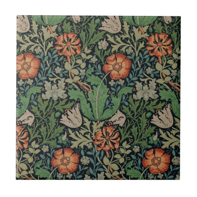 Carreau En Céramique William Morris Compton Fond d'écran classique (Devant)