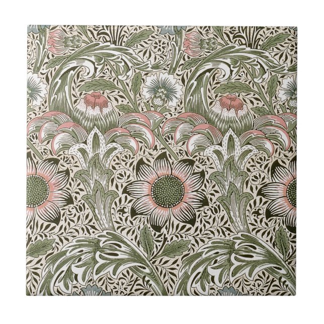 Carreau En Céramique William Morris Corncockle (Devant)