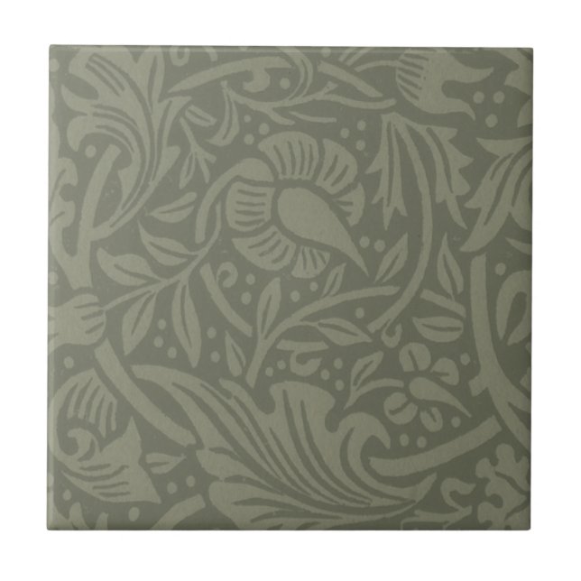Carreau En Céramique William Morris Daffodil Papier peint floral (Devant)