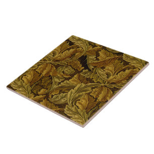 Carreau En Céramique William Morris Fine Fond d'écran Floral Motif