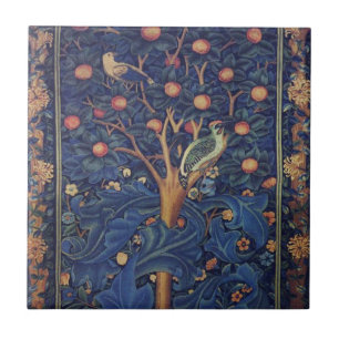 Carreau En Céramique William Morris Woodpecker Tapestry Arts & Artisana