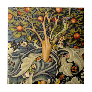 Carreau En Céramique William Morris Woodpecker Tapestry Arts & Artisana