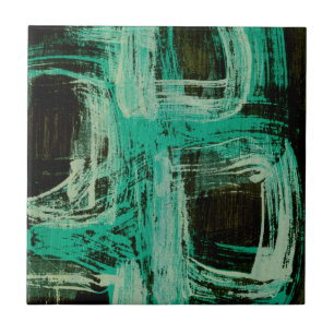 Carreau En Céramique Windows bleu vert I